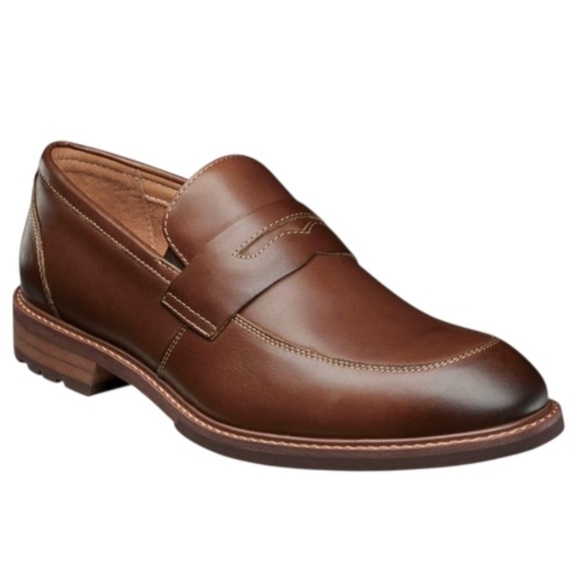 Florsheim Brown Leather Penny Loafers Men’s Sz 9 Like New